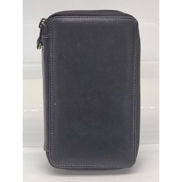 Global Art Leather 48 Pencil Marker Storage Case Zipper Black W/Prisma Pencils - Picture 5 of 9